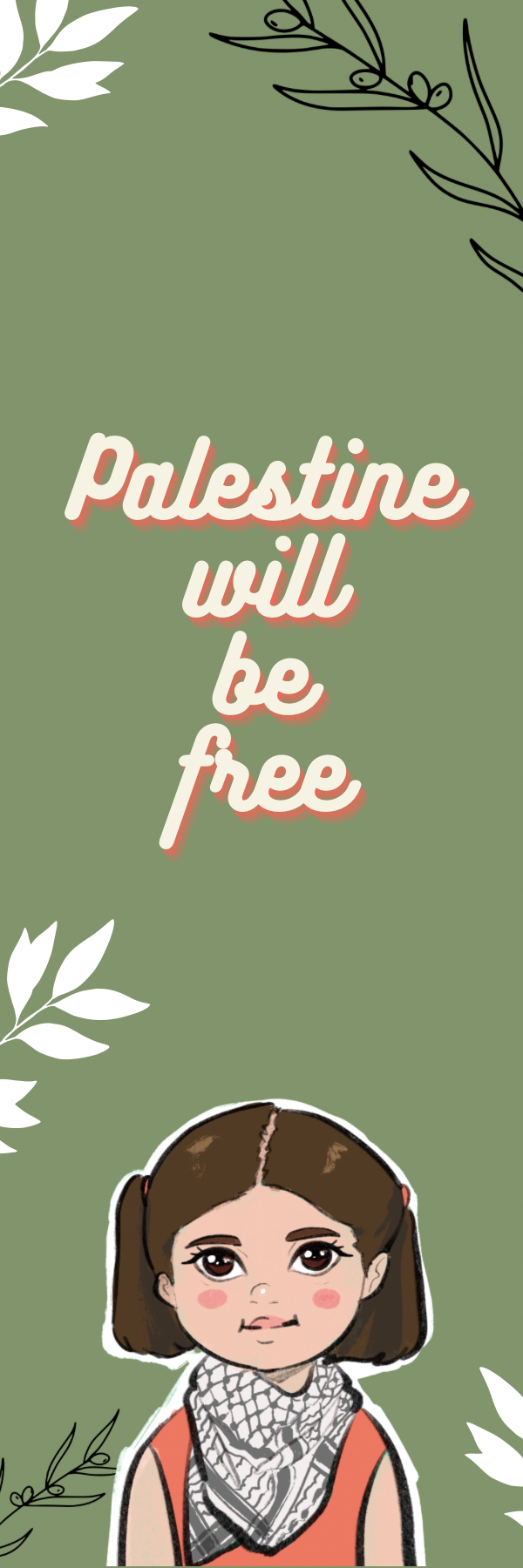 “Palestine will be free” Bookmark