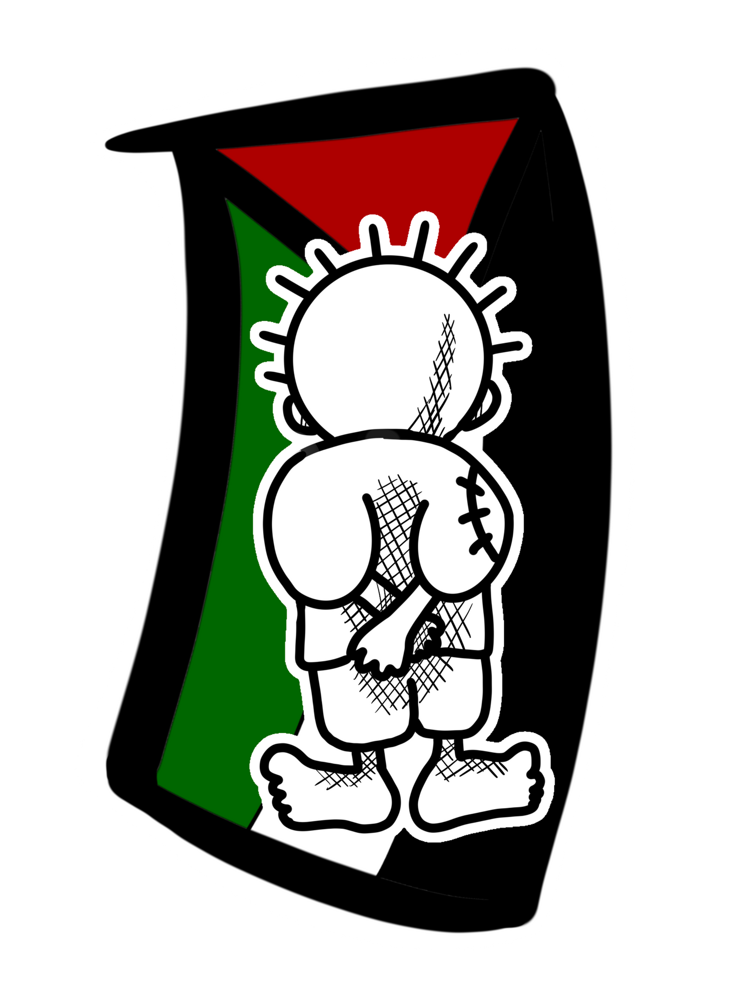 Palestine + Handala Sticker