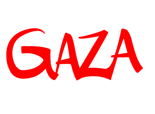 GAZA English Sticker