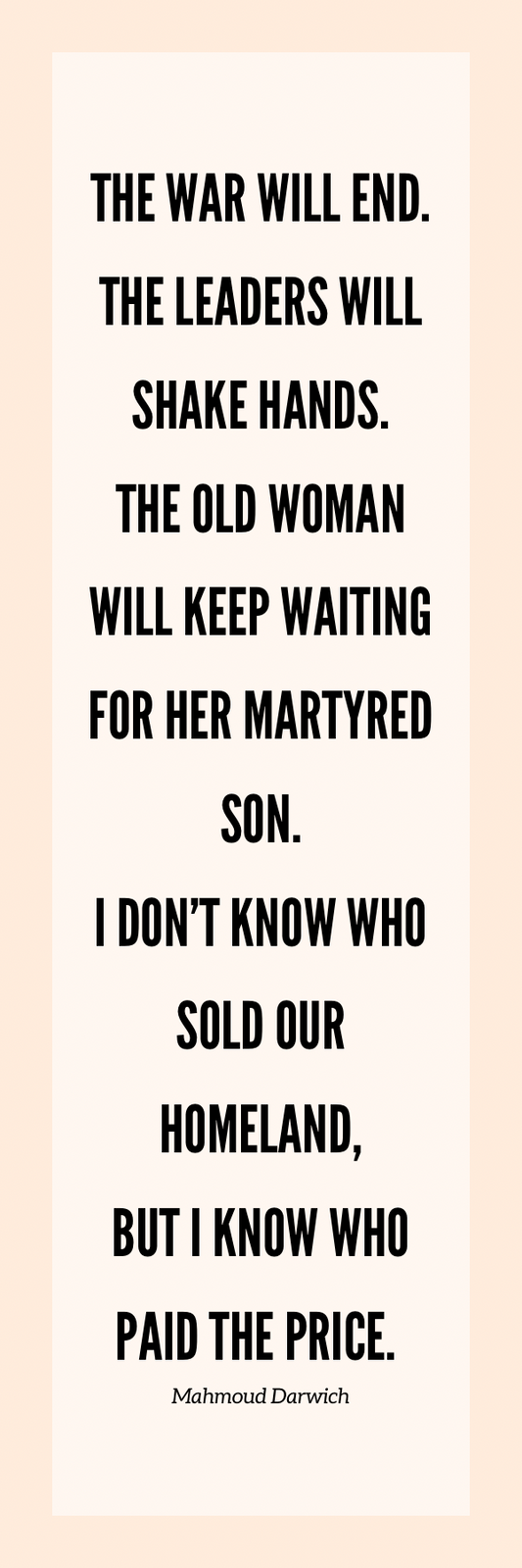 “Mahmoud Darwich” Bookmark